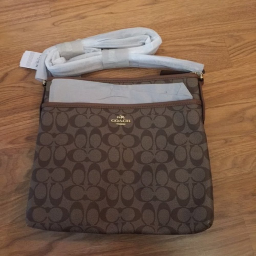 Coach Crossbody Coated Cotton Handbag